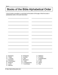 22 Bible Books Alphabetical